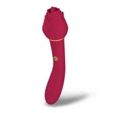 Secret Kisses ROSEGASM LINGO Dual Vibrator & Flicking Stimulator Rose Red